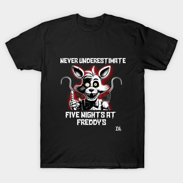 five nights at freddys shirt (foxy the pirate fox) T-Shirt by blacklye